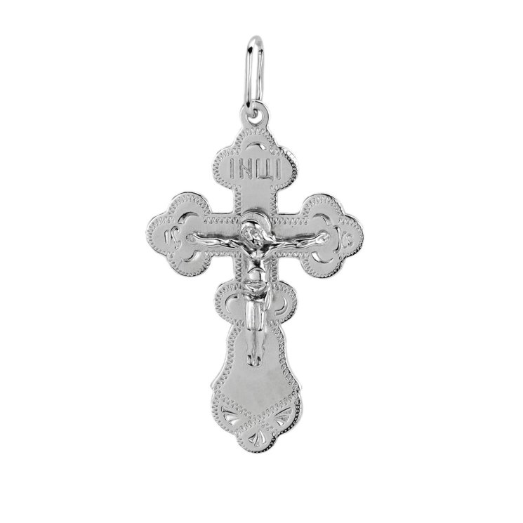 Серебряный крестик «Символ веры и защиты» (арт. Т5Р050006860)