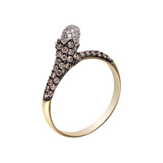 Кольцо с бриллиантами «Королевский Шип» золото 585 My Jewels (арт.MR81614-BR-WD-YG_DN_YG)