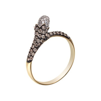Кольцо с бриллиантами «Королевский Шип» золото 585 My Jewels (арт.MR81614-BR-WD-YG_DN_YG)
