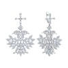 Серьги из серебра с фианитами «Снежная королева» Соколов (арт.94026808)