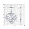 Серьги из серебра с фианитами «Снежная королева» Соколов (арт.94026808)