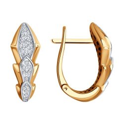 Серьги из золота с бриллиантами (Арт.1022173)