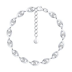 Браслет из серебра с фианитами (Арт.94051584)