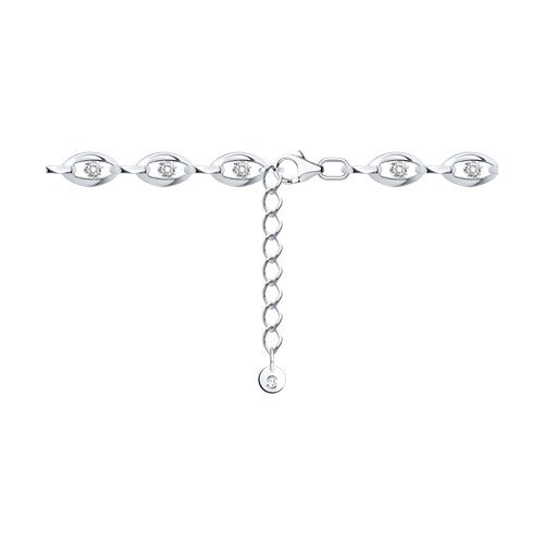 Браслет из серебра с фианитами (Арт.94051584)