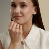 Кольцо из золота с фианитом «Идеальная линия» SOKOLOV (арт.51-110-00982-1)