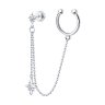 Серьга из серебра с фианитами (Арт.94170307)