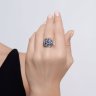 Кольцо из серебра с фианитами (Арт.94014037)