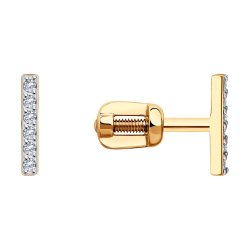 Серьги из золота с фианитами (Арт.0200150)