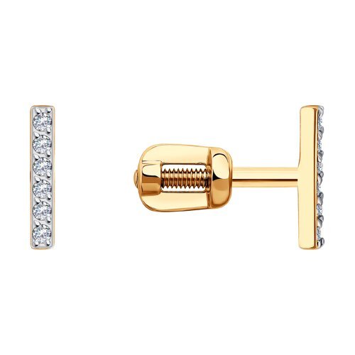 Серьги из золота с фианитами (Арт.0200150)
