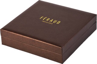 Ожерелье с бриллиантами и эмалью «Escale à Paris» на цепочке, белое золото, Feraud (арт.SJ510GLB)