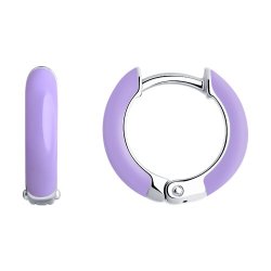 Серьги из серебра с эмалью (Арт.94025866)
