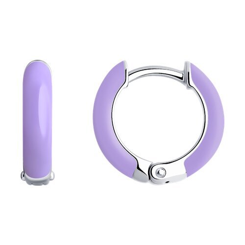 Серьги из серебра с эмалью (Арт.94025866)
