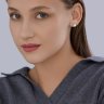 Серьги из белого золота с бриллиантами выращенными (Арт.9020111-3-5)