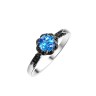 Кольцо с топазом «Весенний Шарм» серебро 925 Fresh Jewelry (арт.CZ-R00918-X-WB-LB-X-B)