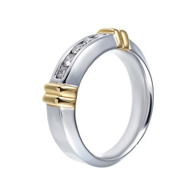 Кольцо из золота с бриллиантом (Арт.11613_wj)