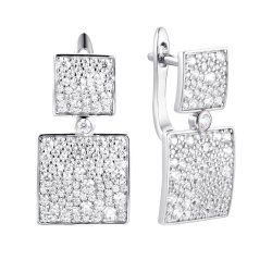Серьги из серебра с фианитом (Арт.mp-e01533-x-w-x-x-w)