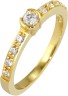 Кольцо с кубическим цирконием «Bridal Shine» из серебра, Breuning (арт.4105394)