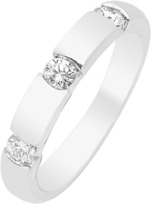 Кольцо из белого золота с бриллиантом (Арт.d31dog02)