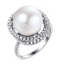 Кольцо серебряное с жемчугом и фианитами «Nautilus Shine» Fresh Jewelry (арт.PI-R00785-X-W-PN-X-W)