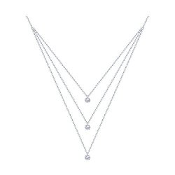Колье из серебра с фианитами (Арт.94070615)