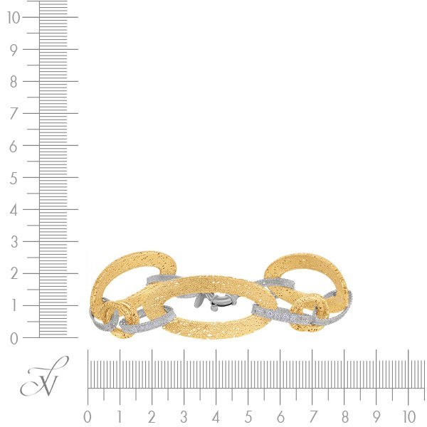 Браслет из золота с бриллиантом (Арт.br12d-2_wj)