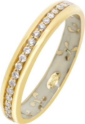 Кольцо из золота с бриллиантом и эмалью (Арт.k11hliyg)