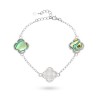 Браслет серебряный с жемчугом и фианитами «Lucky Large» Fresh Jewelry (арт.TC-B01403-X-W-PSA-X-W)