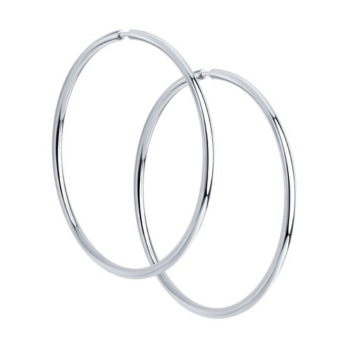 Серьги конго из серебра (Арт.94140045)