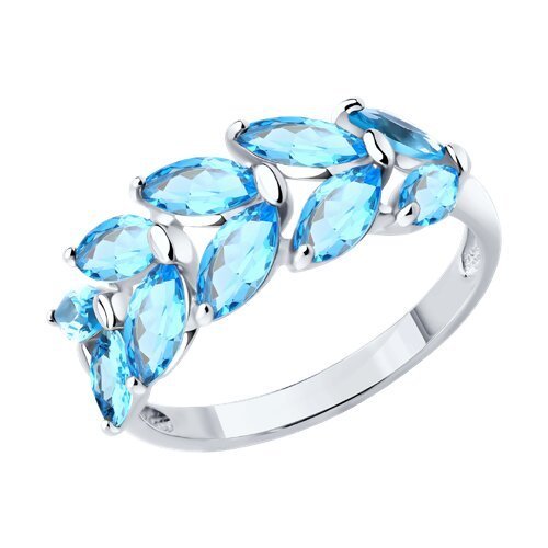 Кольцо из серебра с ситаллами (Арт.94-310-02172-1)