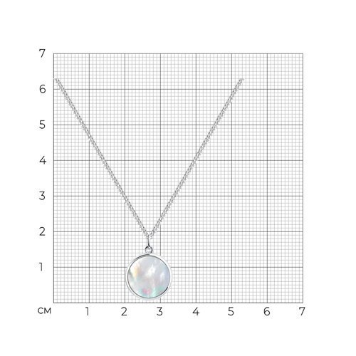 Колье из серебра с перламутром (Арт.83070051)