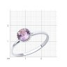Кольцо из серебра с аметистом (Арт.92012039)
