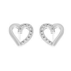 Серьги из серебра с фианитом (Арт.hl-e341512-x-w-x-x-w)