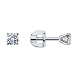 Серьги из белого золота с бриллиантами (Арт.1021810-3-66)