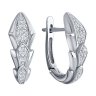 Серьги из белого золота с бриллиантами (Арт.1022173-3)