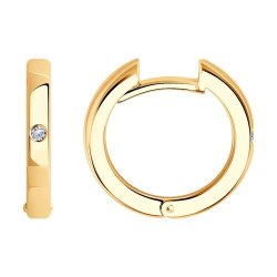 Серьги из серебра с фианитами (Арт.93-120-02028-2)