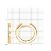 Серьги из серебра с фианитами «Золотой Лаконик» Соколов (арт.93-120-02028-2)