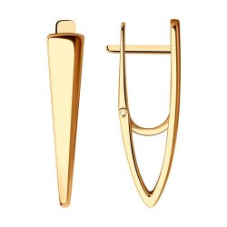 Серьги из золоченого серебра (Арт.93-120-00611-1)