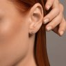 Серьги из комбинированного золота с бриллиантами (Арт.1022276)