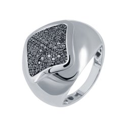 Кольцо из белого золота с бриллиантом (Арт.sev_158_ko_wg)