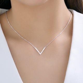 Колье из серебра с фианитами «V-лайт» Соколов (арт.94071286-91)