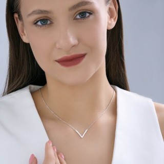 Колье из серебра с фианитами «V-лайт» Соколов (арт.94071286-91)