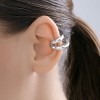 Серьги из серебра с родиевым покрытием «Двойной объем» Соколов (арт.94170421)