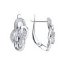 Серьги из серебра с фианитами (Арт.94-120-00756-1)