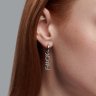 Серьга из серебра с фианитами (Арт.94170309)
