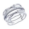 Кольцо из серебра с фианитами (Арт.94010510)