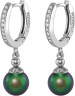 Серьги серебряные с жемчугом и кубическим цирконием Beautiful 25S Rivoli (арт.AAS-4-A-8-25-S)
