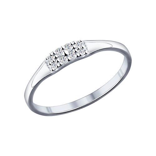 Кольцо из серебра с фианитами (Арт.94011714)