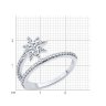 Кольцо из серебра с фианитами (Арт.94014062)