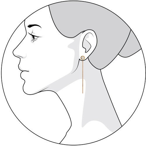 Серьги-цепочки с сердечками (Арт.022398)