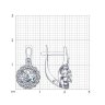 Серьги из серебра с фианитами (Арт.94022571)